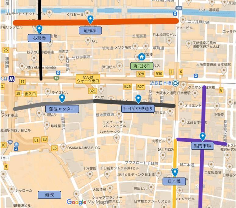 ④Dotonbori 2Min,Shinsaibashi 5Min-4F,No Elevator Apartment Osaka Exterior photo